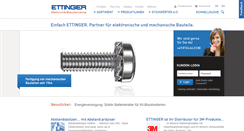 Desktop Screenshot of ettinger.de